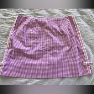 Vintage pink gingham lily pulitzer skirt size 4